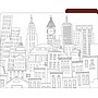 Barker Creek Color Me! Cityscapes File Folder, 1/3-Cut Tab, Letter Size, Assorted Colors, 12/Pack (2005)~#|#~sp221947519_sc7