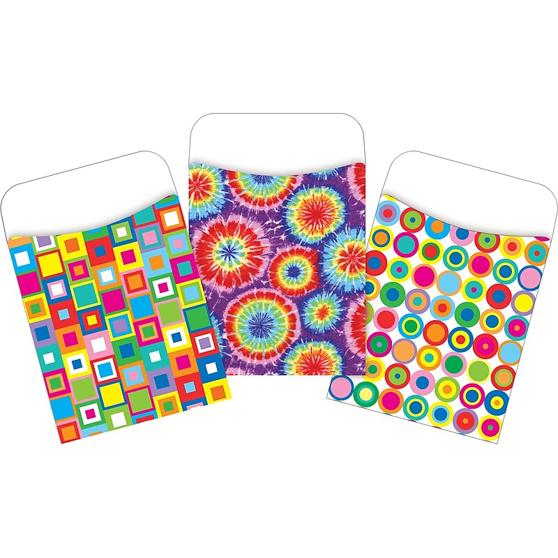 Barker Creek Groovy Library Library Pockets, 5.125" x 3.5", 90/Set (4140) image 1