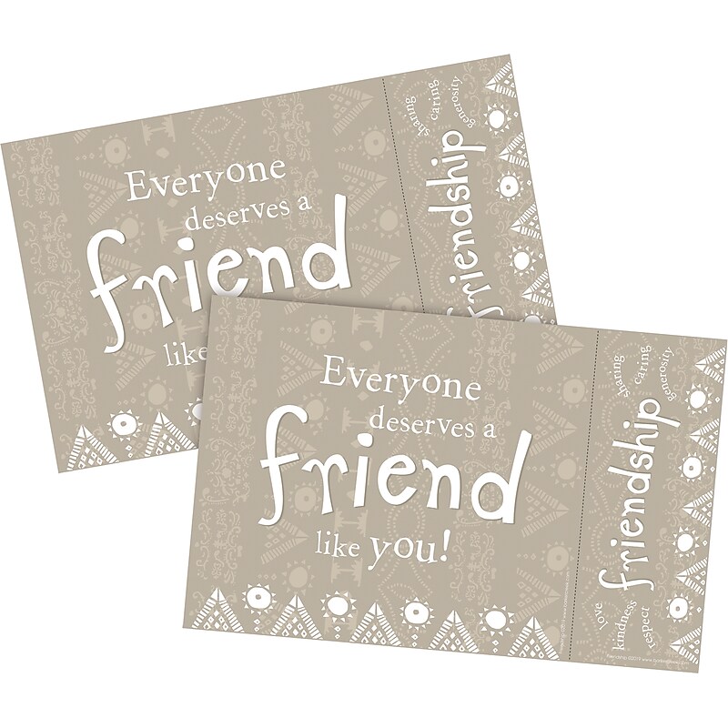Barker Creek Friendship Awards & Bookmarks Set, 8.5" x 5.5”, Multicolored, 60/Set (4153) image 1