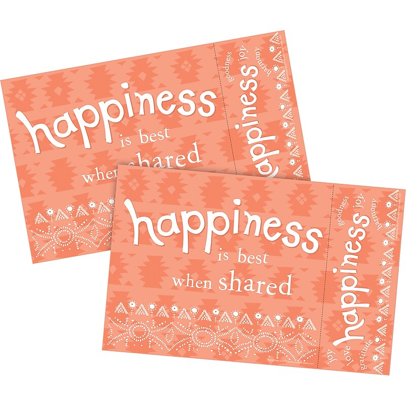 Barker Creek Happiness Awards & Bookmarks Set, 8.5" x 5.5”, Multicolored, 60/Set (4155) image 1