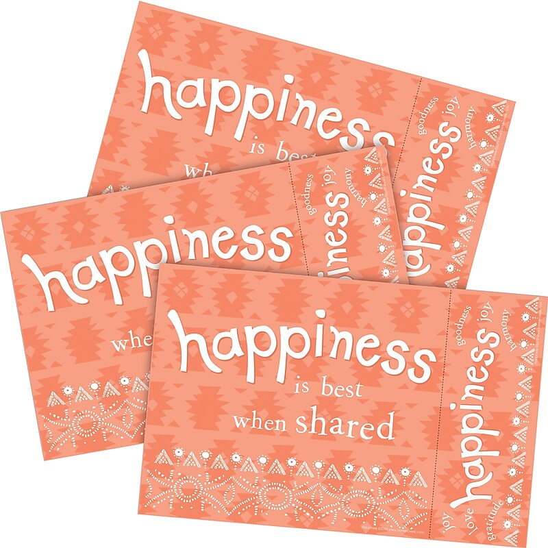 Barker Creek Happiness Awards & Bookmarks Set, 8.5" x 5.5”, Multicolored, 90/Set (4172) image 1