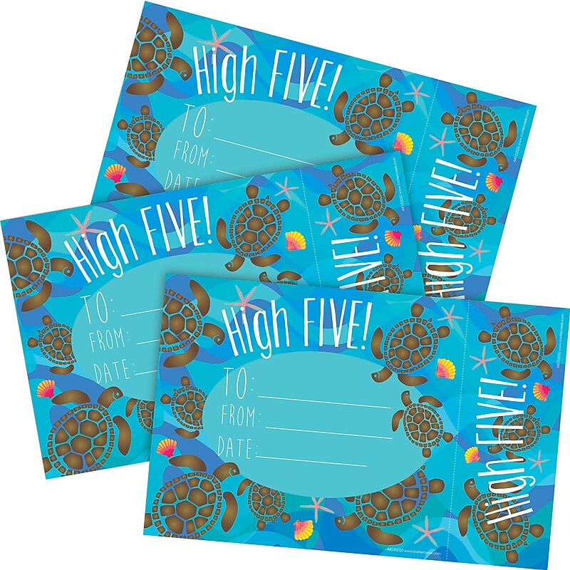 Barker Creek Kai Ola High Five Awards & Bookmarks Set, 8.5" x 5.5”, Multicolored, 90/Set (4176) image 1