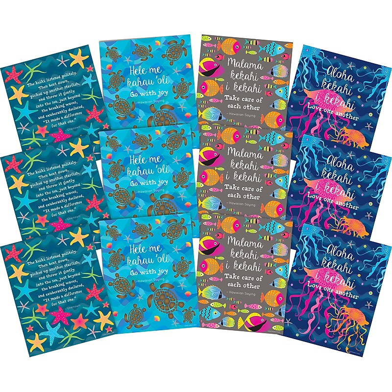 Barker Creek 8" x 10" Take Care of Each Other Kai Ola Posters, 12/Set (4198) image 1
