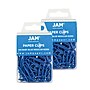 JAM Paper Paper Clips, 1" Capacity, Baby Blue, 100 Clips/Pack, 2/Pack (221819033a)~#|#~sp22235147_sc7