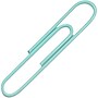 JAM Paper Jumbo Paper Clips, 2" Capacity, Teal, 75 Clips/Pack, 2/Pack (21832065a)~#|#~sp22235161_sc7