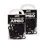 JAM Paper Jumbo Paper Clips, 2" Capacity, Black, 75 Clips/Pack, 2/Pack (2184933a)~#|#~sp22235162_sc7