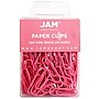 JAM Paper Paper Clips, 1" Capacity, Pink, 100 Clips/Pack, 2/Pack (42186872a)~#|#~sp22235168_sc7