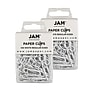 JAM Paper Paper Clips, 1" Capacity, White, 100 Clips/Pack, 2/Pack (2183755a)~#|#~sp22235183_sc7