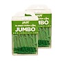 JAM Paper Jumbo Paper Clips, 2" Capacity, Green, 75 Clips/Pack, 2/Pack (42186878a)~#|#~sp22235186_sc7