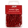 JAM Paper Paper Clips, 1" Capacity, Red, 100 Clips/Pack, 2/Pack (2185200a)~#|#~sp22235194_sc7