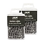JAM Paper Paper Clips, 1" Capacity, Gray, 100 Clips/Pack, 2/Pack (21830626a)~#|#~sp22235196_sc7