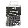 JAM Paper Paper Clips, 1" Capacity, Gray, 100 Clips/Pack, 2/Pack (21830626a)~#|#~sp22235198_sc7