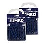 JAM Paper Jumbo Paper Clips, 2" Capacity, Dark Blue, 75 Clips/Pack, 2/Pack (42186869a)~#|#~sp22235516_sc7