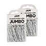 JAM Paper Jumbo Paper Clips, 2" Capacity, White, 5 Clips/Pack, 2/Pack (2184934a)~#|#~sp22235519_sc7