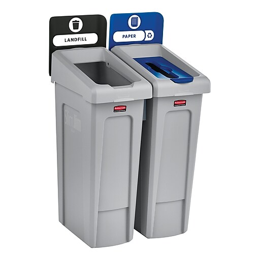 Shop Staples for Slim Jim Recycling Station 2 Stream Landfill/Paper
