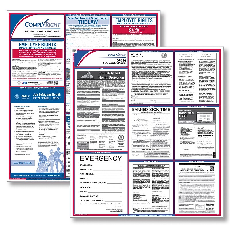 ComplyRight All Inclusive State and Federal Posters, Connecticut, All other industries (E50CT01) image 1