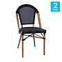 Flash Furniture Marseille French Bistro Stacking Chair, Black / Natural Frame, 2/Pack (2SDA642107BKNAT)~#|#~sp223029750_sc7