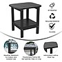 Flash Furniture Newport 2-Tier Adirondack Side Table, Black (LEHMP1351517HBK)~#|#~sp223029870_sc7