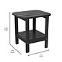 Flash Furniture Newport 2-Tier Adirondack Side Table, Black (LEHMP1351517HBK)~#|#~sp223029871_sc7