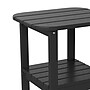 Flash Furniture Newport 2-Tier Adirondack Side Table, Black (LEHMP1351517HBK)~#|#~sp223029874_sc7