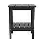 Flash Furniture Newport 2-Tier Adirondack Side Table, Black (LEHMP1351517HBK)~#|#~sp223029875_sc7