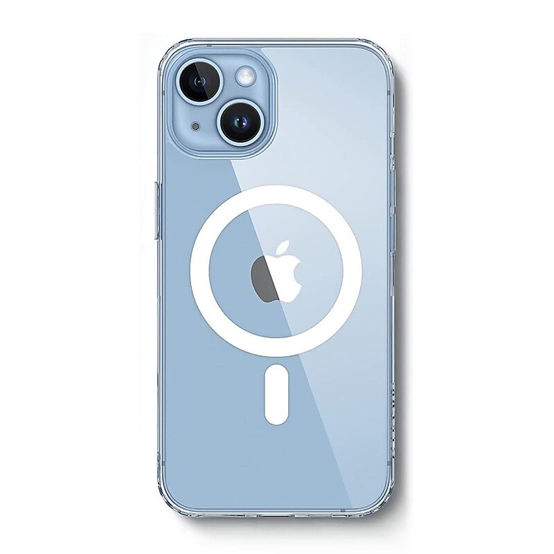 SaharaCase Hybrid-Flex Hard Shell MagSafe Phone Case for iPhone 15 Plus, Shock Absorbing, Clear (CP00450) image 1