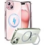 SaharaCase Hybrid-Flex Kickstand MagSafe Phone Case for iPhone 15 Plus, Shock Absorbing, Clear (CP00451)~#|#~sp223033683_sc7