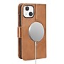 SaharaCase Folio Wallet MagSafe Phone Case for iPhone 15 Plus, Shock Absorbing, Brown (CP00455)~#|#~sp223033713_sc7