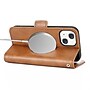 SaharaCase Folio Wallet MagSafe Phone Case for iPhone 15 Plus, Shock Absorbing, Brown (CP00455)~#|#~sp223033718_sc7