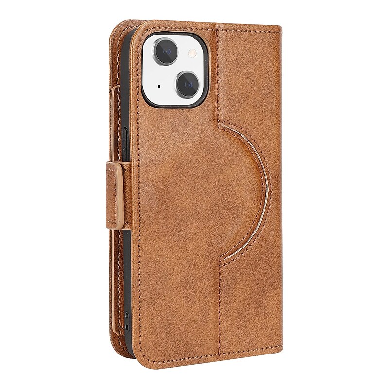 SaharaCase Folio Wallet MagSafe Phone Case for iPhone 15 Plus, Shock Absorbing, Brown (CP00455) image 1