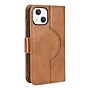 SaharaCase Folio Wallet MagSafe Phone Case for iPhone 15 Plus, Shock Absorbing, Brown (CP00455)~#|#~sp223033720_sc7