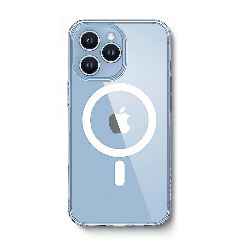 SaharaCase Hybrid-Flex Hard Shell MagSafe Phone Case for iPhone 15 Pro, Shock Absorbing, Clear (CP00459) image 1