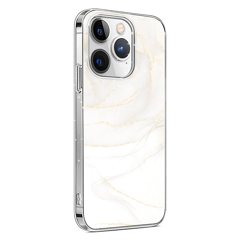 SaharaCase MagSafe Phone Case for iPhone 15 Pro, Shock Absorbing, White Marble (CP00463) image 1