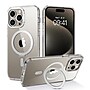 SaharaCase Hybrid-Flex Kickstand MagSafe Phone Case for iPhone 15 Pro Max, Shock Absorbing, Clear (CP00473)~#|#~sp223033841_sc7