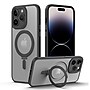 SaharaCase Hybrid-Flex Kickstand MagSafe Phone Case for iPhone 15 Pro Max, Shock Absorbing, Clear Black (CP00483)~#|#~sp223033927_sc7
