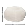 Flash Furniture Duncan Sherpa Refillable Bean Bag Chair, Natural (DGBEANLGSHRPNAT)~#|#~sp223235646_sc7
