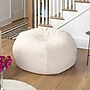 Flash Furniture Duncan Sherpa Refillable Bean Bag Chair, Natural (DGBEANLGSHRPNAT)~#|#~sp223235650_sc7