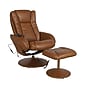 Flash Furniture Poppy LeatherSoft Massaging Multi-Position Recliner with Ottoman, Brown (BT7672MASSGECGN)~#|#~sp223236232_sc7