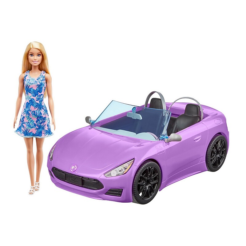 Mattel Barbie Doll and Vehicle, Blonde, 2/Pack (HBY29) image 1