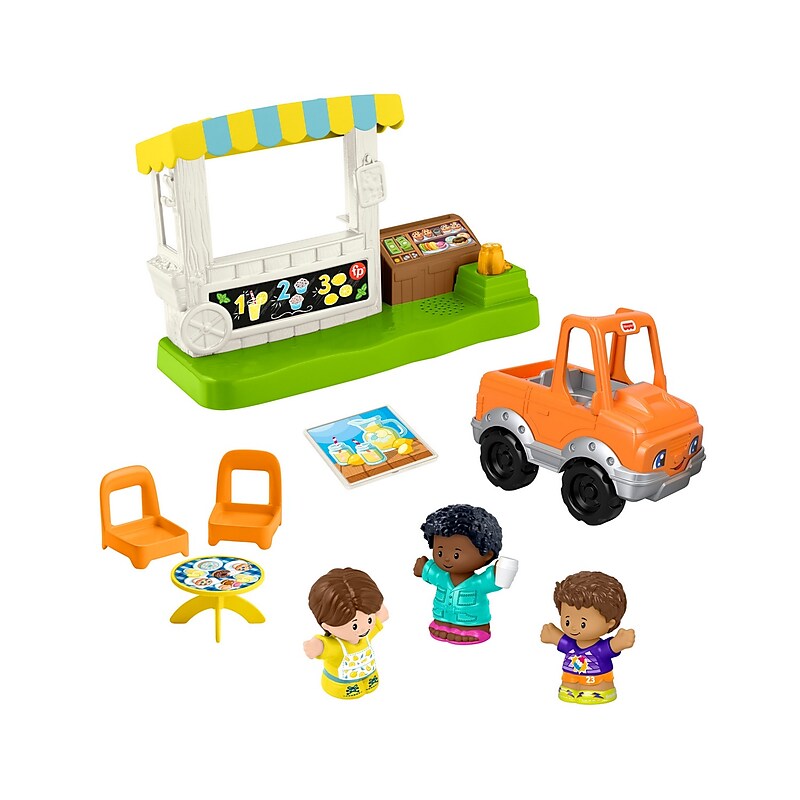 Fisher-Price Little People Lemonade Stand Playset, 2/Pack (HNN99) image 1