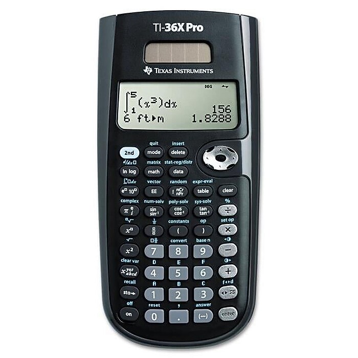 Texas Instruments TI-36X Pro 16 Digits Battery/Solar Powered