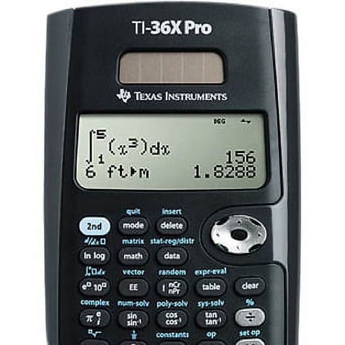 Texas Instruments TI-36X Pro 16 Digits Battery/Solar Powered