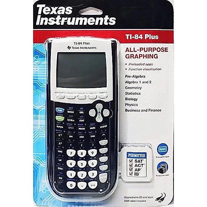 Texas Instruments TI-84 Plus Graphing Calculator, Black (84PL/FC