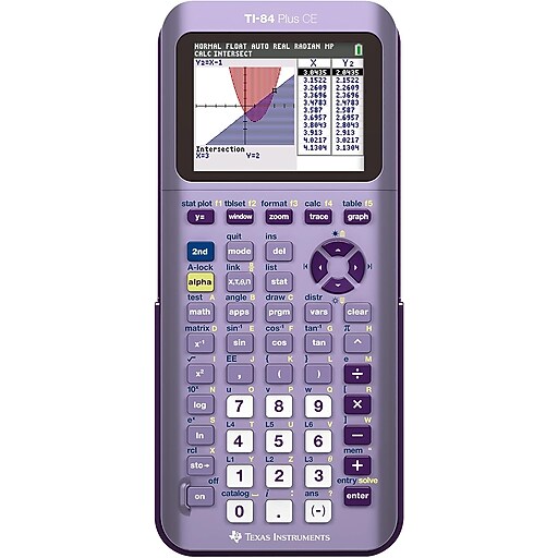 Texas Instruments TI84 Plus CE Graphing Calculator, Infinitely Iris