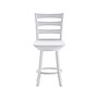 Flash Furniture Liesel Classic Solid Wood Ladder Back Counter Height Barstool, Antique White Wash (ESUN31WS24WH)~#|#~sp223396101_sc7