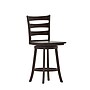 Flash Furniture Liesel Classic Solid Wood Ladder Back Counter Height Barstool, Gray Wash Walnut (ESUN31WS24GY)~#|#~sp223396118_sc7