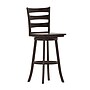 Flash Furniture Liesel Classic Solid Wood Ladder Back Barstool, Gray Wash Walnut (ESUN31WS29GY)~#|#~sp223396261_sc7