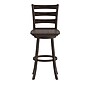 Flash Furniture Liesel Classic Solid Wood Ladder Back Barstool, Gray Wash Walnut (ESUN31WS29GY)~#|#~sp223396270_sc7