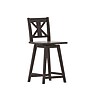 Flash Furniture Gwendolyn Rustic Solid Wood Designer Back Counter Height Barstool, Gray Wash Walnut (ESG124GY)~#|#~sp223396329_sc7