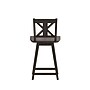 Flash Furniture Gwendolyn Rustic Solid Wood Designer Back Counter Height Barstool, Gray Wash Walnut (ESG124GY)~#|#~sp223396336_sc7